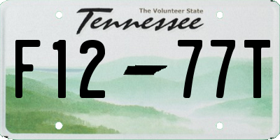 TN license plate F1277T