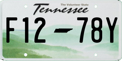 TN license plate F1278Y