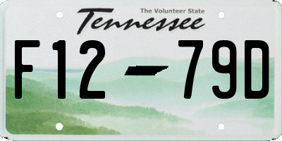 TN license plate F1279D