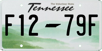TN license plate F1279F