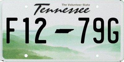 TN license plate F1279G