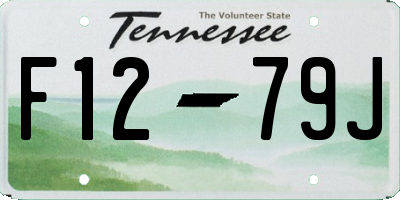 TN license plate F1279J