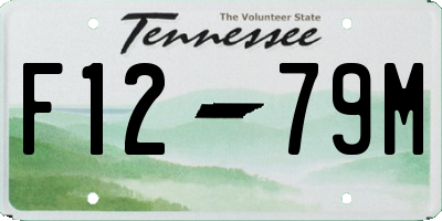 TN license plate F1279M