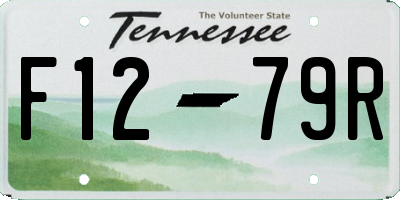 TN license plate F1279R