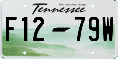 TN license plate F1279W
