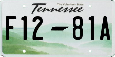 TN license plate F1281A