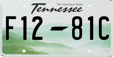 TN license plate F1281C