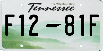 TN license plate F1281F