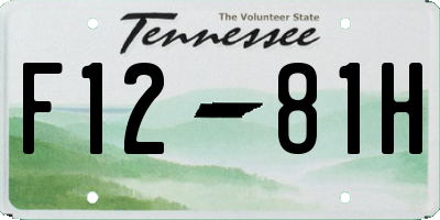 TN license plate F1281H