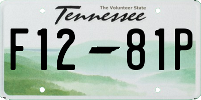 TN license plate F1281P