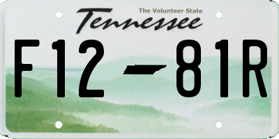 TN license plate F1281R