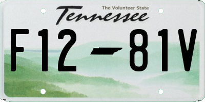 TN license plate F1281V