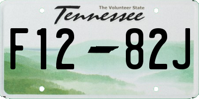 TN license plate F1282J