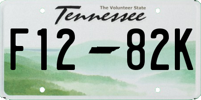 TN license plate F1282K