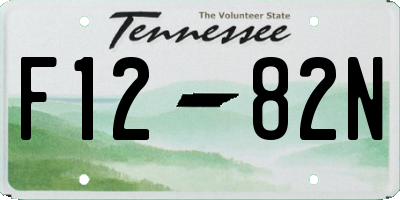 TN license plate F1282N