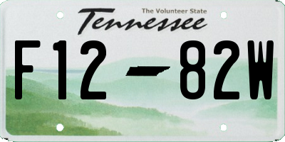 TN license plate F1282W