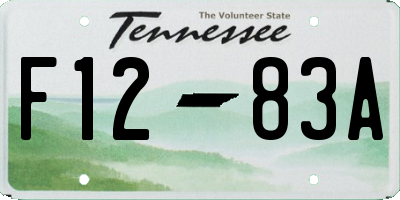 TN license plate F1283A