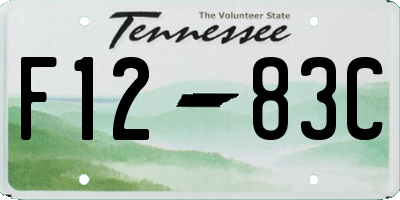 TN license plate F1283C