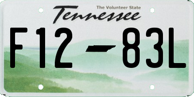 TN license plate F1283L