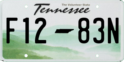 TN license plate F1283N
