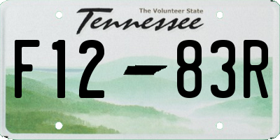 TN license plate F1283R