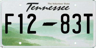TN license plate F1283T