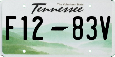 TN license plate F1283V