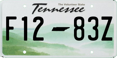 TN license plate F1283Z