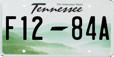 TN license plate F1284A