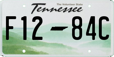 TN license plate F1284C