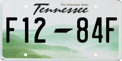 TN license plate F1284F