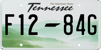 TN license plate F1284G