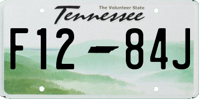 TN license plate F1284J