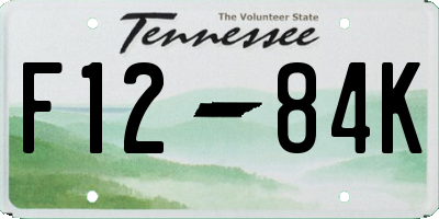 TN license plate F1284K