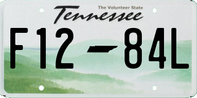 TN license plate F1284L