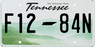 TN license plate F1284N