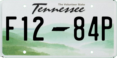 TN license plate F1284P