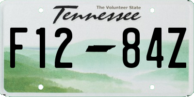 TN license plate F1284Z