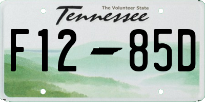 TN license plate F1285D