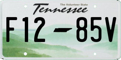 TN license plate F1285V