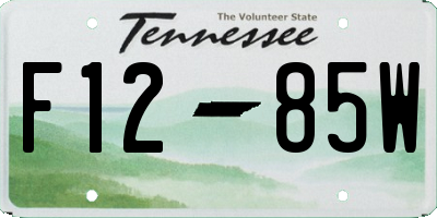 TN license plate F1285W