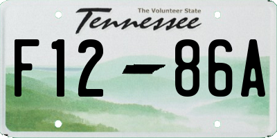 TN license plate F1286A