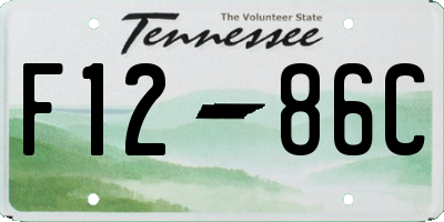 TN license plate F1286C