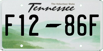 TN license plate F1286F