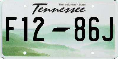 TN license plate F1286J