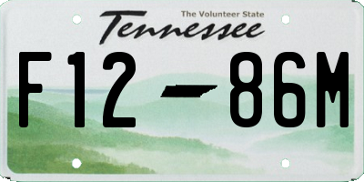 TN license plate F1286M