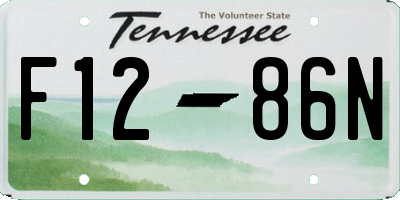TN license plate F1286N