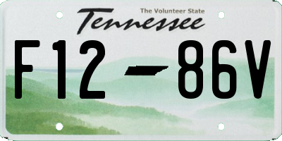 TN license plate F1286V