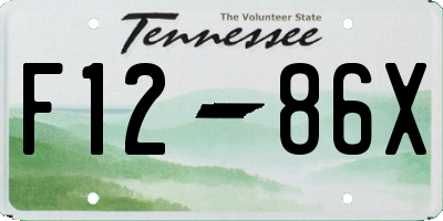 TN license plate F1286X