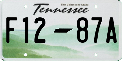 TN license plate F1287A